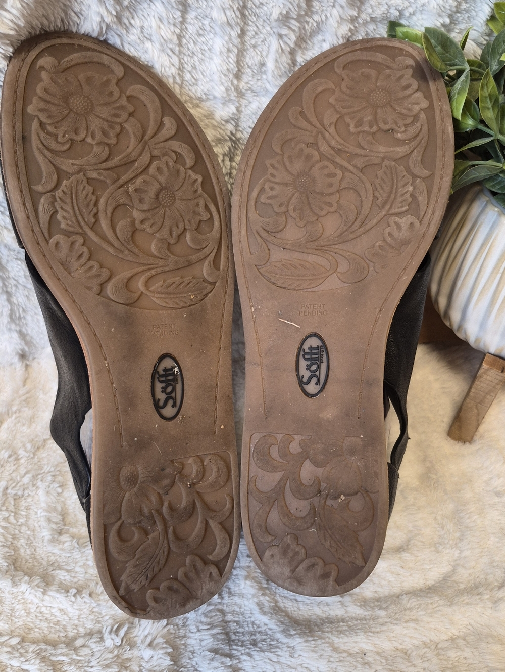 Franco Sarto Greene Leather Sandals Tan Ankle Strap Gladiator Women's Size 9.5 - Picture 14 of 14